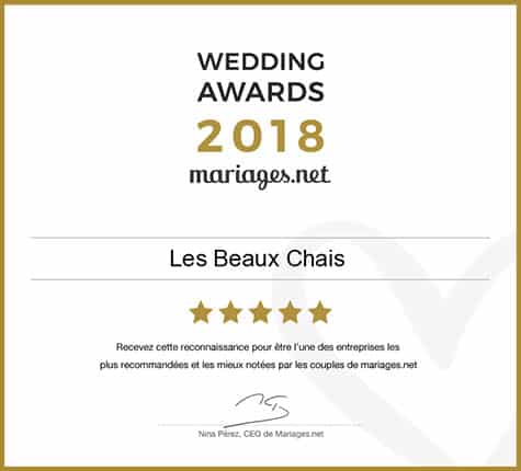 Wedding award mariages.net